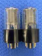 Load image into Gallery viewer, Matched Pair RCA 6SN7 6SN7GTB Vacuum Tubes Valves Copper Support Rods Large D Getters