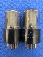 Load image into Gallery viewer, Matched Pair General Electric GE 6SN7 6SN7GTB Vacuum Tubes Valves Copper Support Rods