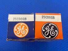 Load image into Gallery viewer, 2 General Electric GE 25CD6 25CD6GB Vacuum Tubes Valves NOS NIB Lot Of Two