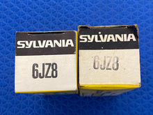 Load image into Gallery viewer, 2 Sylvania 6JZ8 Vacuum Tubes Valves NOS NIB Lot Of Two