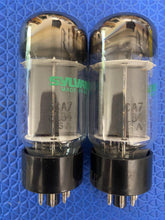 Load image into Gallery viewer, Matched Pair Sylvania EL34 6CA7 Fat Boy Output Tubes Valves NOS-Testing