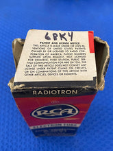 Load image into Gallery viewer, RCA 6BK4 6BK4B Vacuum Tube NOS NIB