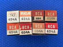 Load image into Gallery viewer, 8 RCA 6S4 6S4A Vacuum Tubes NOS NIB Lot Of Eight