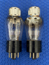 Load image into Gallery viewer, Matched Pair Philco 6H6 6H6G Vacuum Tubes Shoulder ST-Shape Engraved / Stamped Base