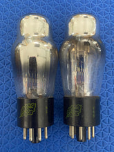 Load image into Gallery viewer, Matched Pair Sylvania 6H6 6H6G Vacuum Tubes Valves Shoulder ST-Shape Oak Leaf Bases