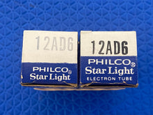 Load image into Gallery viewer, 2 Philco 12AD6 Vacuum Tubes Valves NOS NIB Lot Of Two