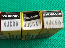 Load image into Gallery viewer, 3 Sylvania 4JC6 4JC6A Vacuum Tubes Valves NOS NIB Lot Of Three