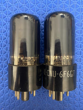 Load image into Gallery viewer, Matched Pair National Union NU 6F6GT JANCNU6F6GT Milspec Vacuum Tubes Valves