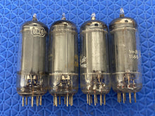 Load image into Gallery viewer, 4 General Electric GE 6CL6 Vacuum Tubes Valves Black Plate Lot Of Four