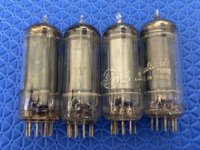 Load image into Gallery viewer, 4 General Electric GE 6CL6 Vacuum Tubes Valves Black Plate Lot Of Four