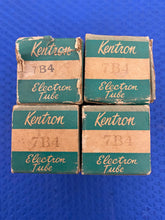 Load image into Gallery viewer, 4 Sylvania 7B4 Vacuum Tubes NOS NIB Lot Of Four