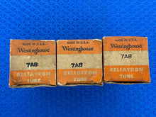 Load image into Gallery viewer, 3 Westinghouse 7A8 Vacuum Tubes Valves NOS NIB Lot Of Three