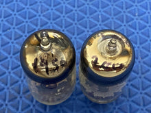 Load image into Gallery viewer, Matched Pair General Electric GE 12AU7 12AU7A ECC82 Vacuum Tubes Copper Support Rods