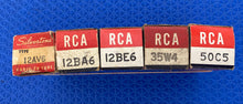Load image into Gallery viewer, All-American Five 5 Seven Pin Vacuum Tube Replacement Set NOS NIB