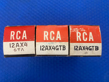 Load image into Gallery viewer, 3 RCA 12AX4 Vacuum Tubes NOS NIB Lot Of Three