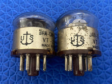 Load image into Gallery viewer, Matched Pair Raytheon 717A VT-269 JAN-CRP-717A Vacuum Tubes