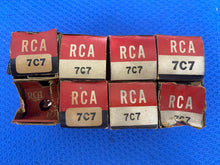 Load image into Gallery viewer, 8 RCA 7C7 Vacuum Tubes NOS NIB Lot Of Eight