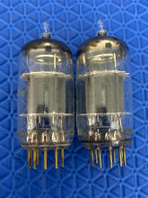 Load image into Gallery viewer, Matched Pair General Electric GE 12AU7 12AU7A ECC82 Vacuum Tubes Valves Copper Support Rods