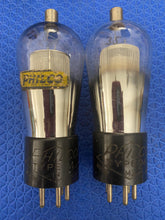 Load image into Gallery viewer, Matched Pair Philco 24 Vacuum Tubes Valves Globe Balloon Mesh Plate