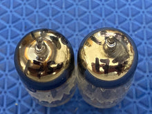 Load image into Gallery viewer, Matched Pair General Electric GE 12AU7 12AU7A ECC82 Vacuum Tubes Copper Support Rods