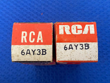 Load image into Gallery viewer, 2 RCA 6AY3 Vacuum Tubes NOS NIB Lot Of Two