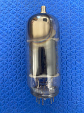 Load image into Gallery viewer, Matched Pair Sylvania 6SN7 6SN7GTB Vacuum Tubes Valves Black Wing Plate Silver Top Chrome Dome