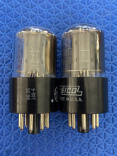 Load image into Gallery viewer, Matched Pair General Electric GE 6SN7 6SN7GTB Vacuum Tubes Copper Support Rods NOS-Testing
