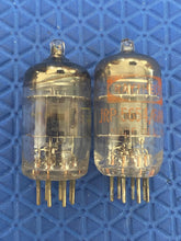 Load image into Gallery viewer, Matched Pair Raytheon 6AK5 6J1 6J2 Black Plate Vacuum Tubes
