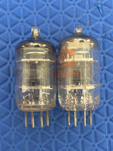Load image into Gallery viewer, Matched Pair Raytheon 6AK5 6J1 6J2 Black Plate Vacuum Tubes