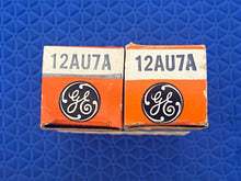 Load image into Gallery viewer, Matched Pair General Electric GE 12AU7 12AU7A ECC82 Vacuum Tubes Valves Copper Support Rods