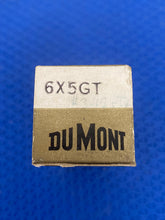 Load image into Gallery viewer, DuMont 6X5 6X5GT Vacuum Tube Rectifier Micanol Base NOS NIB