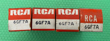 Load image into Gallery viewer, 4 RCA 6GF7 6GF7A Vacuum Tubes NOS NIB Lot Of Four