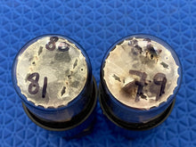 Load image into Gallery viewer, Matched Pair General Electric GE 6SN7 6SN7GTB Vacuum Tubes Copper Support Rods NOS-Testing