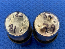 Load image into Gallery viewer, Matched Pair General Electric GE 6SN7 6SN7GTB Vacuum Tubes Copper Support Rods NOS-Testing