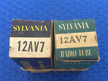 Load image into Gallery viewer, 2 Sylvania 12AV7 Vacuum Tubes NOS NIB Lot Of Two
