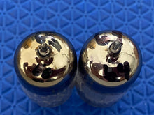 Load image into Gallery viewer, Matched Pair General Electric GE 12AU7 12AU7A ECC82 Vacuum Tubes Copper Support Rods