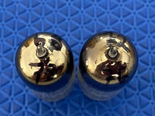 Load image into Gallery viewer, Matched Pair General Electric GE 12AU7 12AU7A ECC82 Vacuum Tubes Copper Support Rods