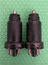 Load image into Gallery viewer, Matched Pair RCA-Cunningham 6K7 Vacuum Tubes Engraved Bottles NOS-Testing