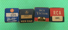 Load image into Gallery viewer, 4 US-Made 6SF5 Vacuum Tubes NOS NIB Lot Of Four