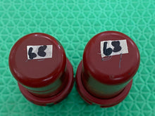 Load image into Gallery viewer, Matched Pair RCA 5693 6SJ7 Vacuum Tubes Industrial Grade Red Bottle NOS-Testing