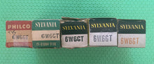 Load image into Gallery viewer, 5 Sylvania 6W6 6W6GT Vacuum Tubes NOS NIB Lot Of Five
