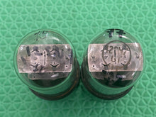 Load image into Gallery viewer, Matched Pair CBS Hytron 12SN7 12SN7GT Vacuum Tubes Black T Plates