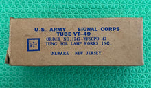 Load image into Gallery viewer, Tung-Sol VT49 / #39 / #44 Milspec Vacuum Tube NOS NIB