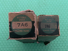 Load image into Gallery viewer, 2 National Union NU 7A6 Vacuum Tubes Valves NOS NIB Lot Of Two