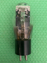 Load image into Gallery viewer, Delco Number Type 80 Vacuum Tube Rectifier Black Plates Engraved Base Shoulder ST Shape Hanging Filaments