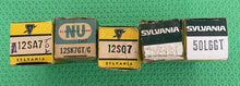 Load image into Gallery viewer, All-American Five Octal Vacuum Tube Replacement Set NOS NIB