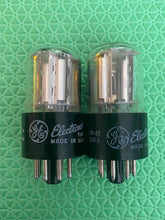 Load image into Gallery viewer, Matched Pair General Electric GE 6SL7 6SL7GT Vacuum Tubes NOS NIB