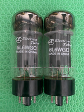 Load image into Gallery viewer, Matched Pair Shuguang 6L6 6L6WGC Black Plate Vacuum Tubes NOS-Testing