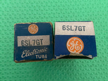 Load image into Gallery viewer, Matched Pair General Electric GE 6SL7 6SL7GT Vacuum Tubes NOS NIB