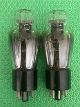 Load image into Gallery viewer, Matched Pair Sylvania 6J5 6J5G Vacuum Tubes Coke Bottle / Shoulder ST-Shape
